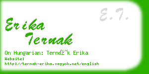 erika ternak business card